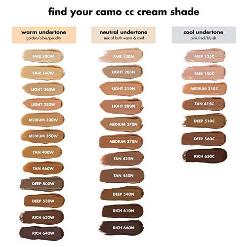 e.l.f. Camo CC Cream, SPF 30 Color-Correcting Medium-To-Full Coverage Face Foundation, Delivers An Airbrushed Finish, Vegan & Cruelty-Free, Fair 125 C - 4