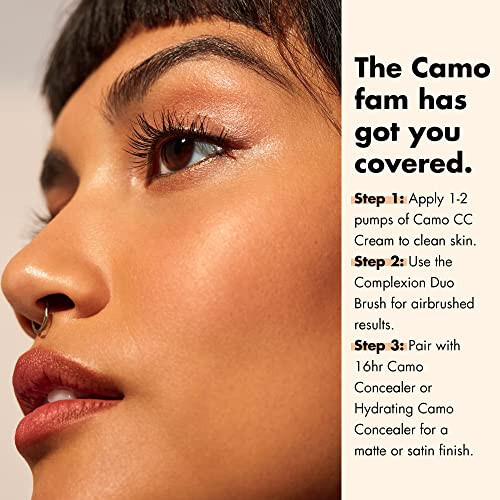 e.l.f. Camo CC Krem, SPF 30 Renk Düzeltici Orta ila Tam Kapsamlı Yüz Fondöteni, Airbrush Bitiş Sunar, Vegan ve Hayvanlar Üzerinde Denenmemiştir, Fair 125 C - 5