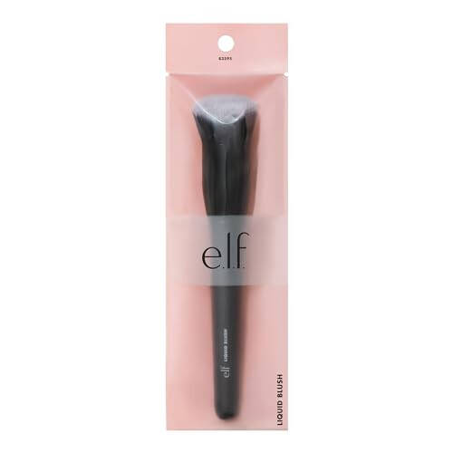 e.l.f. Camo Liquid Blush Brush, Angled Blush Brush Ideal For Applying & Blending Colors On Cheeks, Soft, Dense Bristles, Vegan & Cruelty-free - 1