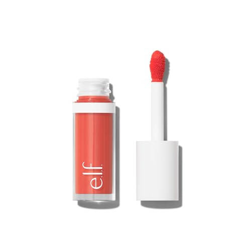 e.l.f. Camo Liquid Blush, Long-lasting Liquid Blush For High-pigment Color, Creates A Soft, Dewy Finish, Vegan & Cruelty-free, Coral Crush - 1