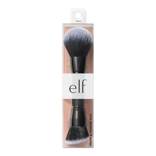 e.l.f. Dual-Ended Cream + Powder Brush, Two-in-One Makeup Brush For Creating A Gorgeous, Airbrushed-looking Complexion, Vegan & Cruelty-free - 5