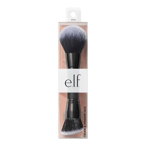 e.l.f. Dual-Ended Cream + Powder Brush, Two-in-One Makeup Brush For Creating A Gorgeous, Airbrushed-looking Complexion, Vegan & Cruelty-free - 5