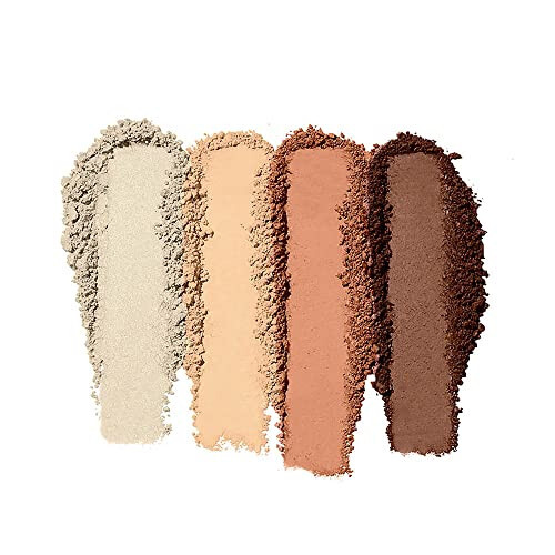 e.l.f. Contour Palette, 4 Shades, Customizable, Easy to Apply, Sculpts, Shades, Brightens, Light/Medium, Infused with Vitamin E, All-Day Wear, 0.56 Oz - 2