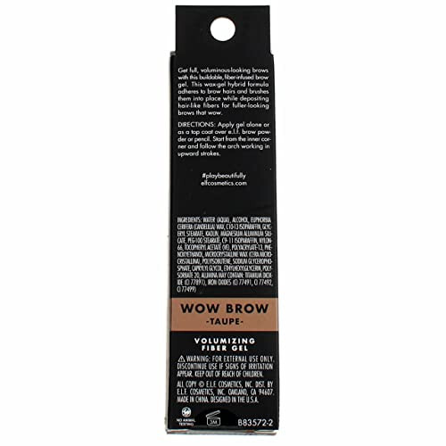 e.l.f. Cosmetics E.l.f. wow brow gel, fiber-infused formula, taupe, 0.12 Ounce ., Taupe, 0.123 Ounce - 2