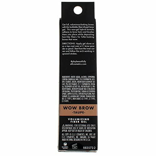 e.l.f. Cosmetics E.l.f. wow brow gel, fiber-infused formula, taupe, 0.12 Ounce ., Taupe, 0.123 Ounce - 3