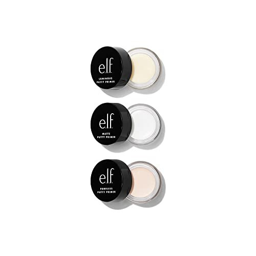 e.l.f. Cosmetics Putty Primer Trio, Includes Poreless Putty, Matte Putty & Luminous Putty, Travel Size, 0.14 Oz (4g) Each, 0.14 ounces - 3