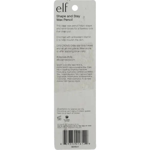 e.l.f. Cosmetics Shape & Stay Brow Pencil, Clear - 5