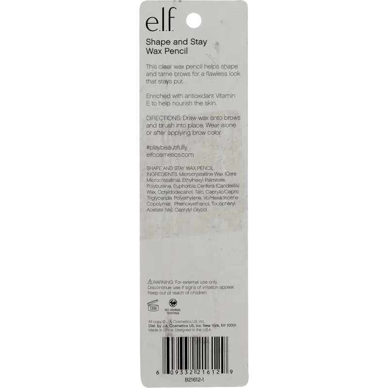 e.l.f. Cosmetics Shape & Stay Brow Pencil, Clear - 5