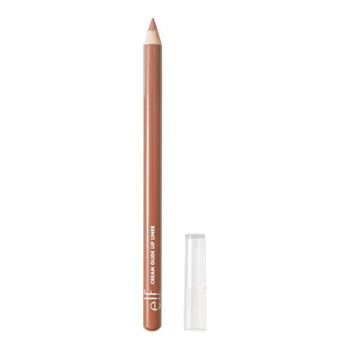 e.l.f. Cream Glide Lip Liner, Highly-Pigmented Pencil For Shaping & Sculpting Lips, Semi-Matte Finish, Vegan & Cruelty-Free, Truth or Bare - 1