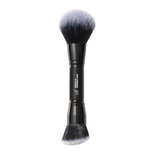 e.l.f. Dual-Ended Cream + Powder Brush, Two-in-One Makeup Brush For A Gorgeous, Airbrushed Complexion, Vegan & Cruelty-free - MODAZONE