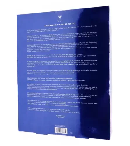 e.l.f. Embellished Holiday Brush Set - 9pc - 1