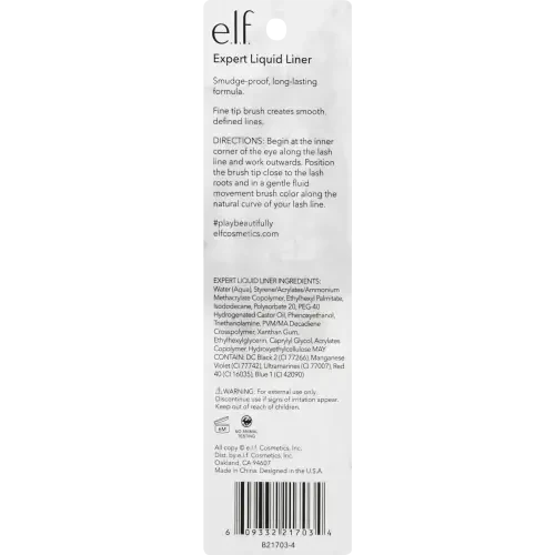 e.l.f. Expert Liquid Liner, Midnight, 0.14 fl oz - 5