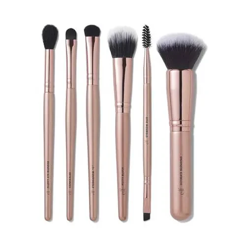 e.l.f. Flawless Face Kit, 6-Piece Brush Collection, Brushes For Face, Eyes & Brows, Vegan & Cruelty-Free - 1