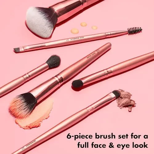 e.l.f. Flawless Face Kit, 6-Piece Brush Collection, Brushes For Face, Eyes & Brows, Vegan & Cruelty-Free - 2