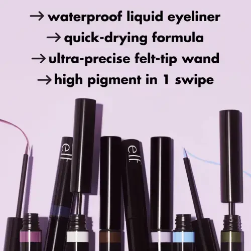 e.l.f. H2O Proof Inkwell Eyeliner, Caffeinated, 0.11 fl oz - 5