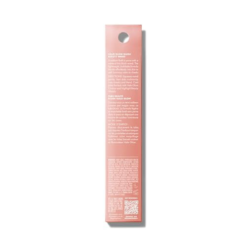 e.l.f. Halo Glow Blush Beauty Wand, suyuq rouge, nurli va qizg'ish yonoqlar uchun. Skvalan bilan boyitilgan, vegan va hayvonlar ustida sinab ko'rilmagan. - 2