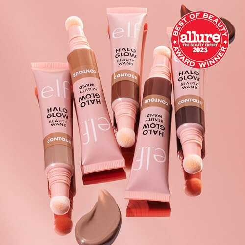 e.l.f. Halo Glow Contour Beauty Wand, Liquid Contour Wand For A Naturally Sculpted Look, Buildable Formula, Vegan & Cruelty-free, Fair/Light - 6