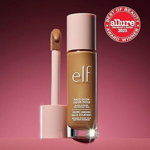 e.l.f. Halo Glow Liquid Filter, Complexion Booster For A Glowing, Soft-Focus Look, Infused With Hyaluronic Acid, Vegan & Cruelty-Free, 2 Fair/Light - 5