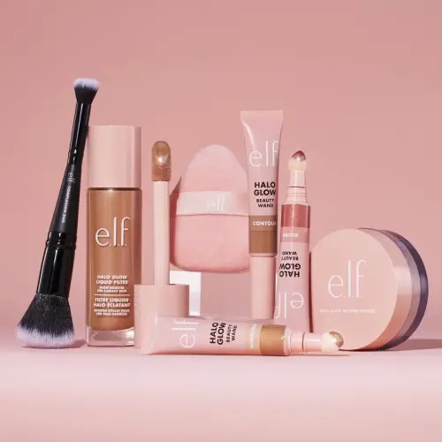 e.l.f. Halo Glow Powder Puff | Soft | Reusable | For Loose Or Pressed Powders | Pack of 2 - 5