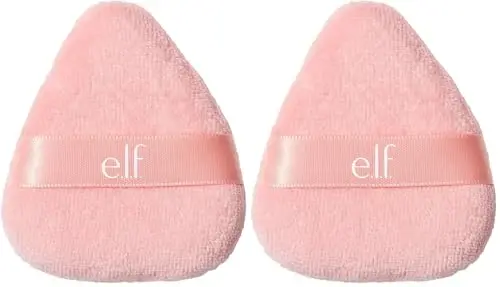 e.l.f. Halo Glow Powder Puff | Soft | Reusable | For Loose Or Pressed Powders | Pack of 2 - 1