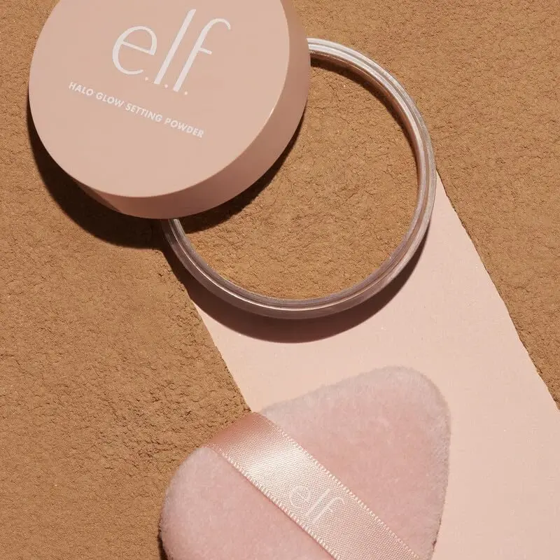 e.l.f. Halo Glow Powder Puff | Soft | Reusable | For Loose Or Pressed Powders | Pack of 2 - 6