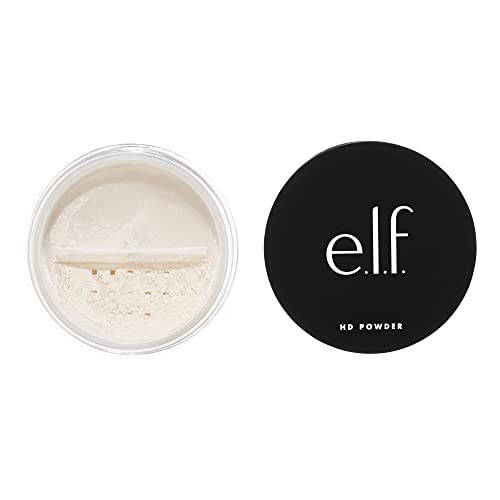 e.l.f. High Definition Powder, Loose Powder, Lightweight, Long-Lasting, Creates Soft Focus Effect, Masks Fine Lines & Imperfections, 0.28 Oz, Soft Luminance - 1