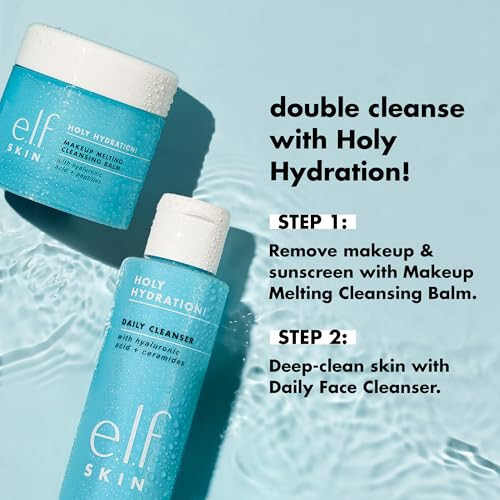 e.l.f. Holy Hydration! Daily Cleanser, Face Cleanser for Washing Away Excess Oil, Impurities & Makeup, Made With Hyaluronic Acid, Vegan & Cruelty-Free. - 3