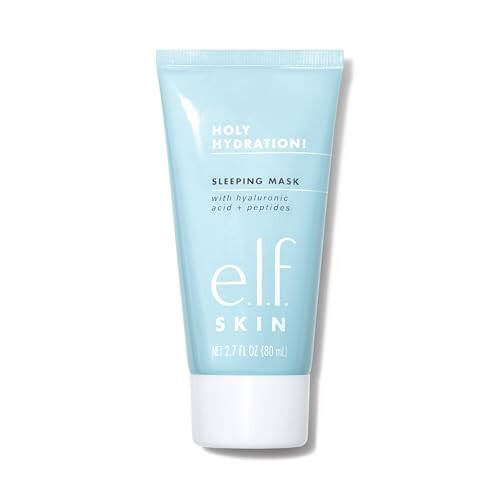 e.l.f. Holy Hydration! Sleep Mask, Ultra-Hydrating Dual-Use Face Mask, Replenishes & Nourishes Dry Skin for a Plumped Up Complexion, 2.7 Fl Oz (80mL) - 1