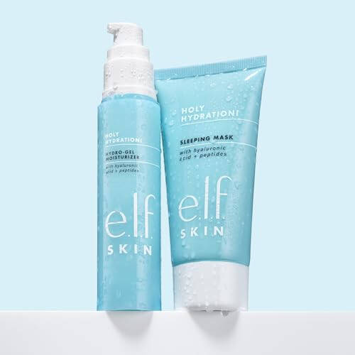 e.l.f. Holy Hydration! Sleep Mask, Ultra-Hydrating Dual-Use Face Mask, Replenishes & Nourishes Dry Skin for a Plumped Up Complexion, 2.7 Fl Oz (80mL) - 4