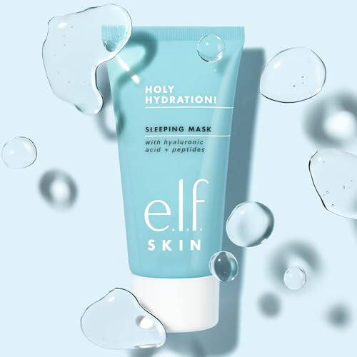 e.l.f. Holy Hydration! Uyqu Maskasi, Ikkilamchi Foydalanishli Ultra-Namlilantiruvchi Yuz Maskasi, Quru Teri To‘ydiradi va Parvarish Qiladi, Teri Porloq Va Holati Yaxshilangan, 2.7 Fl Oz (80mL) - 3