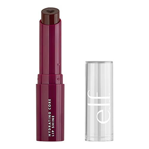 e.l.f. Hydrating Core Lip Shine, Conditioning & Nourishing Lip Balm, Sheer Color Tinted Chapstick, Ecstatic, 0.09 Oz - 1