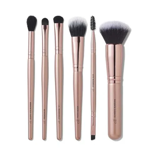 e.l.f. Flawless Face Kit, 6-Piece Brush Collection, Brushes For Face, Eyes & Brows, Vegan & Cruelty-Free - e.l.f.