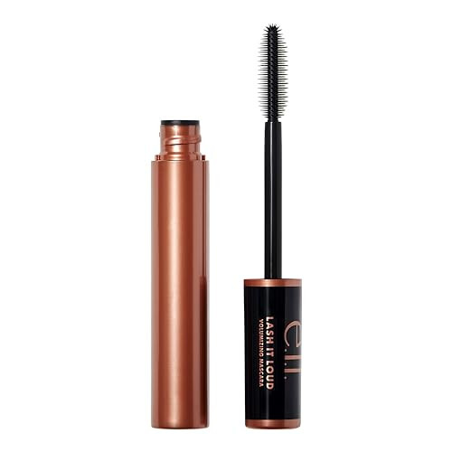 e.l.f. Lash It Loud Maskara, Daha Dolgun ve Cesur Kirpikler için Hacim Veren ve Yoğun Pigmentli Formül, Boyut Kazandırır, Vegan ve Zulüm İçermez, Siyah, 1.1 Oz - 1