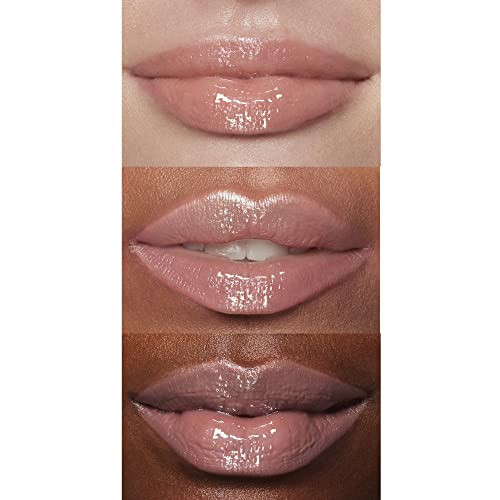 ELF Lip Lacquer, Питательный, Нелипкий Ультра-Блестящий Блеск для губ с Прозрачным Цветом, Обогащенный Витаминами A и E, Веганский и Не тестированный на животных, Шепот Розовый - 4