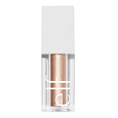 e.l.f. Liquid Metallic Eyeshadow, Gel Formula, Multi-Dimensional Finish For Bold Eye Looks, One-Swipe Coverage, Vegan & Cruelty-Free, Moon, 0.1 Fl Oz - 4