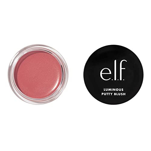 E.L.F. Luminous Putty Blush, pudra shaklidagi, nozik porlash bilan yaratilgan, qatlamlarga qo'llaniladigan rouge. Yuqori pigmentli va kremli, vegan va hayvonlar ustida sinovdan o'tkazilmagan. Bermuda rangi. - 1