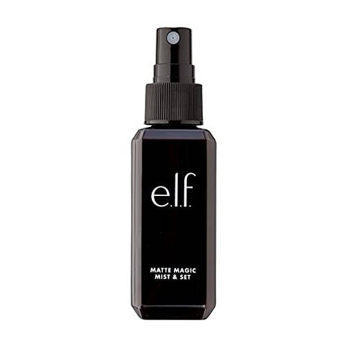 e.l.f. Matte Magic Mist & Set - Kichik, Yengil, Uzoq muddatli, Matlashtiruvchi, Tiklantiruvchi, Porlashni boshqaruvchi, Yangilashtiruvchi, Namlovchi, Kun bo'yi foydalanish mumkin, 2.0 Fl Oz - 1