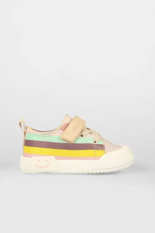 Elf Model Light Up Baby and Kids Linen Beige Sneakers - 1