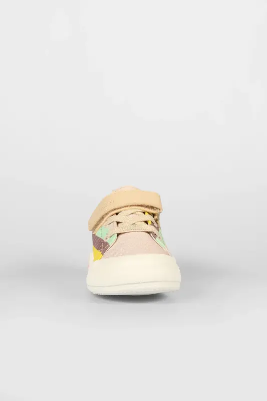 Elf Model Light Up Baby and Kids Linen Beige Sneakers - 4