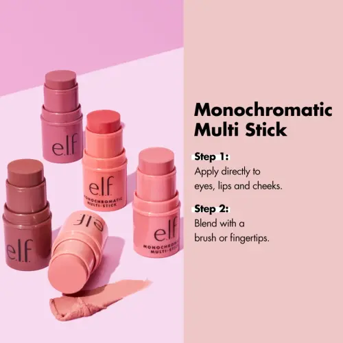 e.l.f. Monochromatic Multi-Stick, Glimmering Guava, 0.155oz - 4