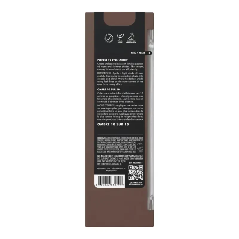 e.l.f. Perfect 10 Eyeshadow Palette, Everyday Smoky-EVERYDAYSMOKY - 7