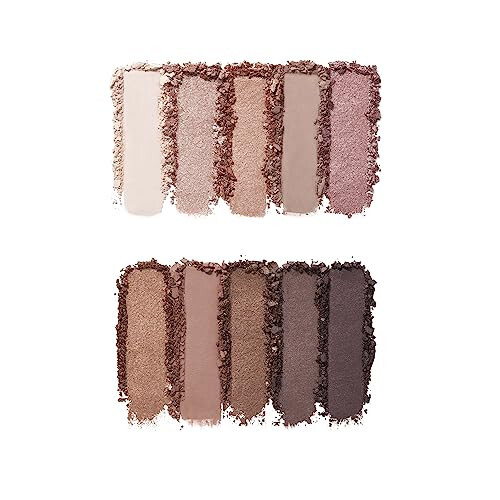 e.l.f. Perfect 10 Eyeshadow Palette, Ten Ultra-pigmented Shimmer & Matte Shades, Vegan & Cruelty-free, Nude Rose Gold (Packaging May Vary) - 2