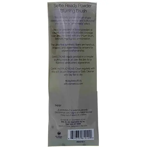 e.l.f. Powder Blurring Brush, Makeup Brush For Creating A Soft-Focus Finish, Great For Under Eyes, Around The Nose & Brows, Vegan & Cruelty-Free - 5