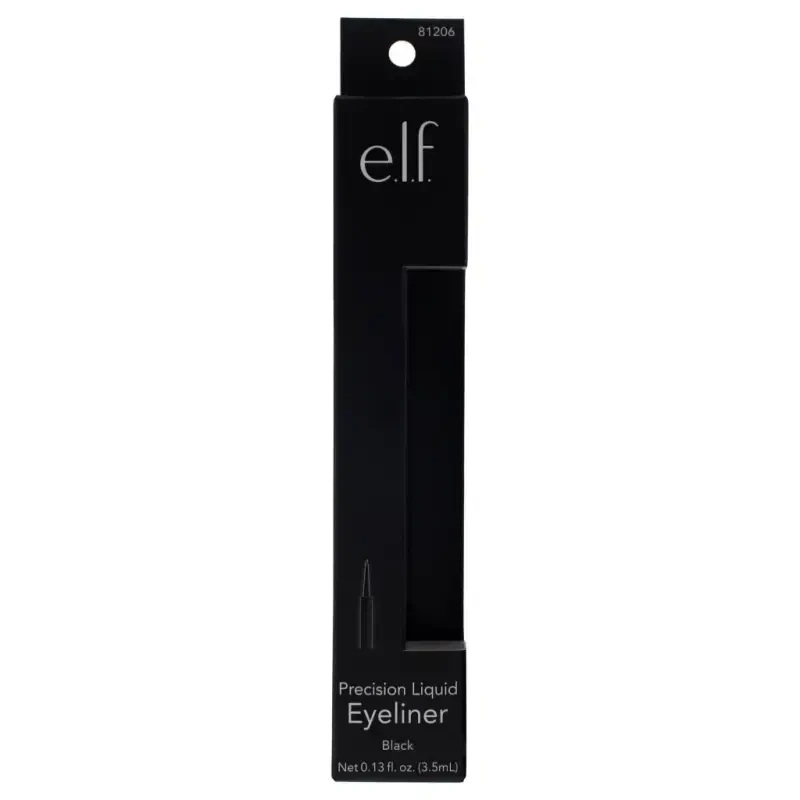 e.l.f. Precision Liquid Eyeliner, Black, 0.13 fl oz- - 2