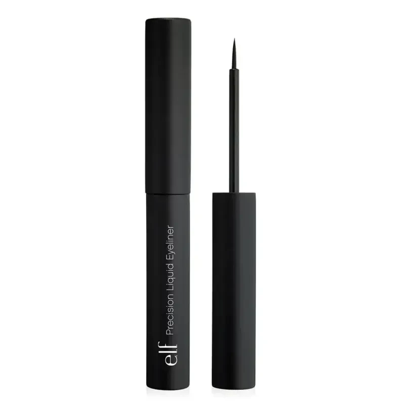 e.l.f. Precision Liquid Eyeliner, Black, 0.13 fl oz- - 1
