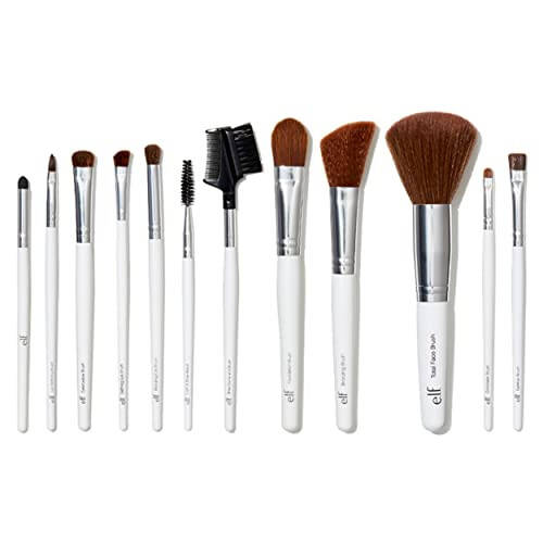 e.l.f. Professional Vegan Makeup Tools, For Expert Blending, Contouring & Highlighting, Pack of 12 - 1