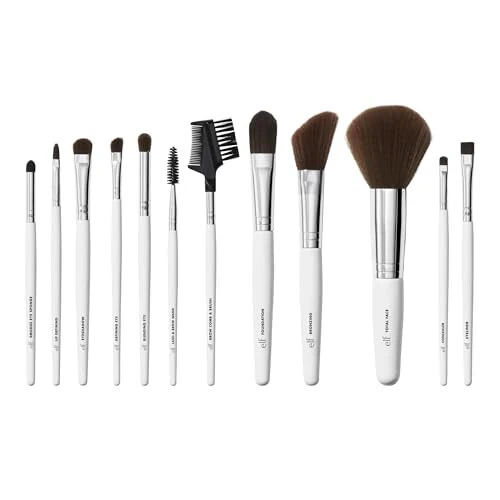 e.l.f. Professional Vegan Makeup Tools, For Expert Blending, Contouring & Highlighting, Pack of 12 - MODAZONE