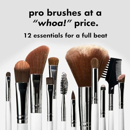 e.l.f. Professional Set of 12 Makeup Brushes, Pro-Worthy Makeup Brushes For A Flawless Full-Face Application, Vegan & Cruelty-Free - MODAZONE (1)