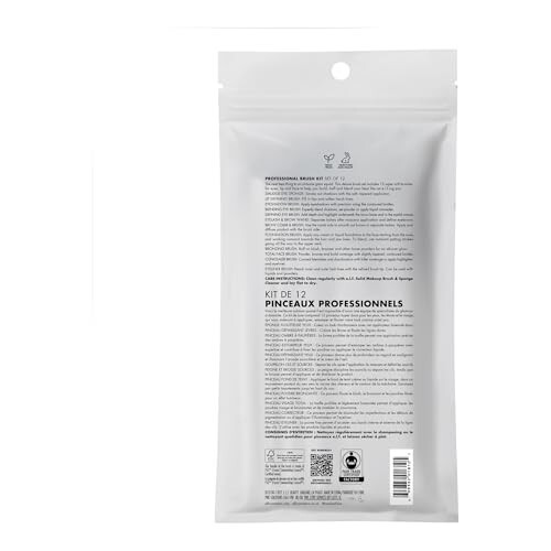 e.l.f. Professional Set of 12 Makeup Brushes, Pro-Worthy Makeup Brushes For A Flawless Full-Face Application, Vegan & Cruelty-Free - 6