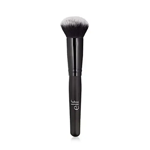 e.l.f. Powder Blurring Brush, Makeup Brush For Creating A Soft-Focus Finish, Great For Under Eyes, Around The Nose & Brows, Vegan & Cruelty-Free 